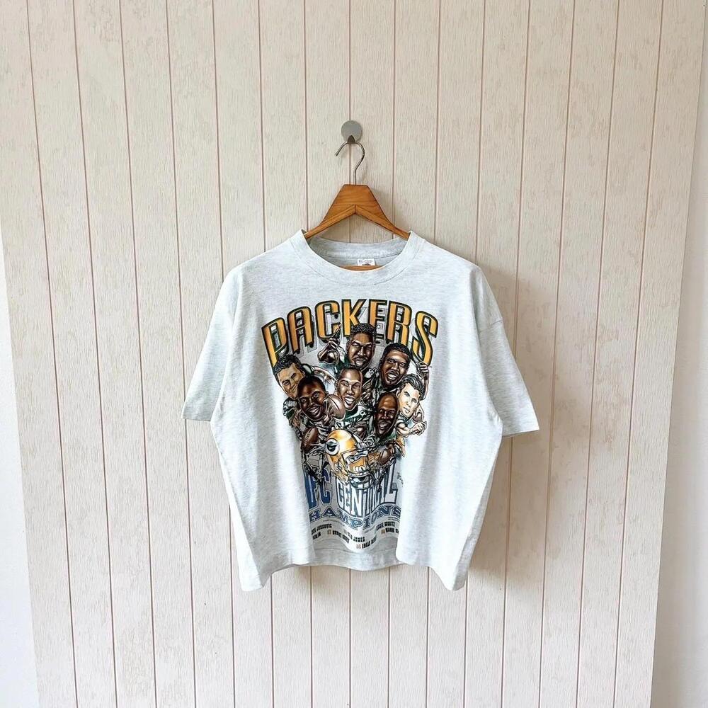 1990S Green Bay Packers Caricature Cropped T-Shirt Nfl